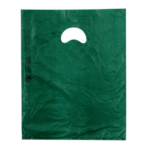 Plastic merchandise bag, 12" x 15". Blank... from ASI 92480 Uniflex / U F