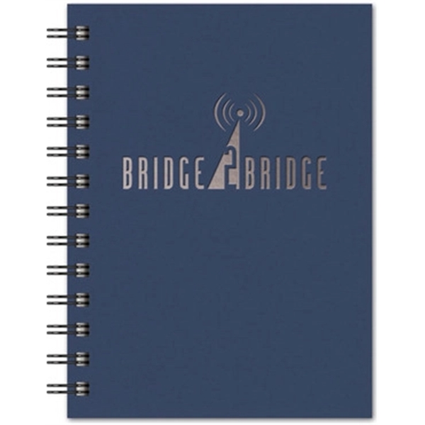 5" x 7" paperboard note pad with matching back cover, foil... from ASI 91340 Journalbooks/Timeplanner Calendars