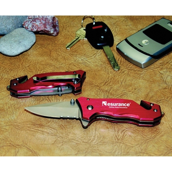 Rescue tool knife with a 2.5" blade.... from ASI 99030 Zipline / Zipline®
