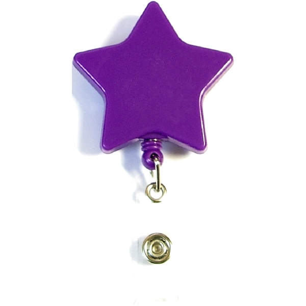 Star shape retractable badge holder with lanyard.... from ASI 74585 Nu Promo International / Nu Promo Line