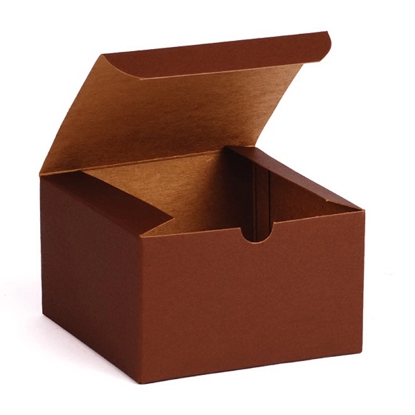 Kraft Tint one piece gift box. 5" x 5" x 3".... from ASI 92480 Uniflex / U F