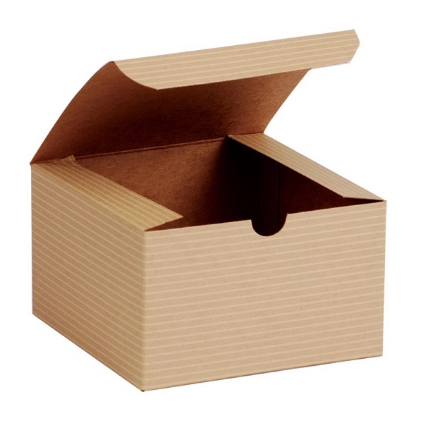 Kraft Tint one piece gift box. 5" x 5" x 3".... from ASI 92480 Uniflex / U F