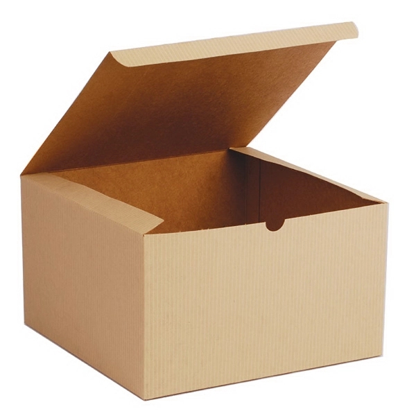 Kraft Tint one piece gift box. 10" x 10" x 6".... from ASI 92480 Uniflex / U F