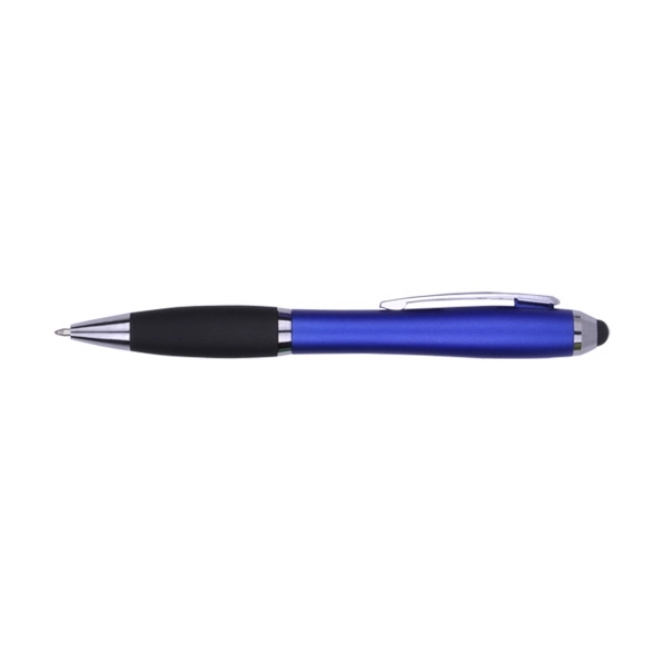 Twist action plastic stylus pen in bold color barrel and black... from ASI 41511 Brainchild USA Inc / BrainChild Gift Club