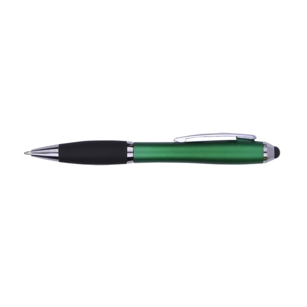 Twist action plastic stylus pen in bold color barrel and black... from ASI 41511 Brainchild USA Inc / BrainChild Gift Club