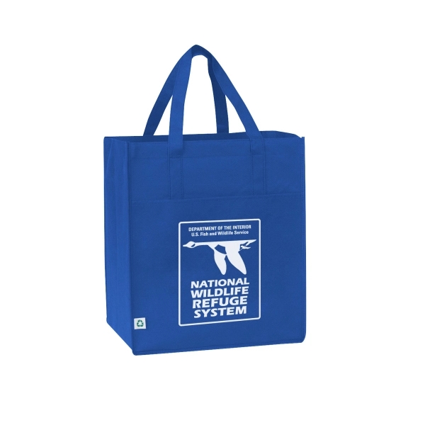 Big Grocery Front Pocket Non-Woven Tote Bag.... from ASI 40544 Binaco / Binaline