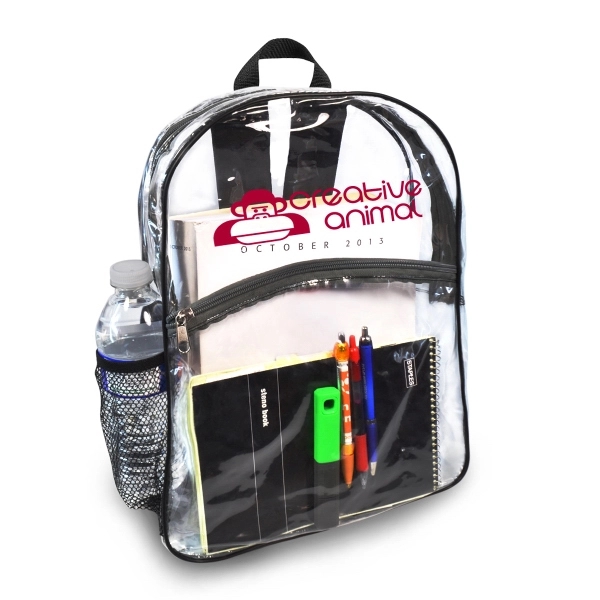 Completely see through backpack keeps all your items completely visible. Large... from ASI 40544 Binaco