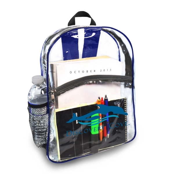 Completely see through backpack keeps all your items completely visible. Large... from ASI 40544 Binaco