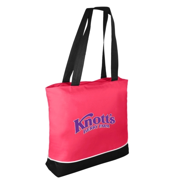 Polyester shoulder tote bag with zippered main compartment and 29" handles.... from ASI 40544 Binaco / Binaline