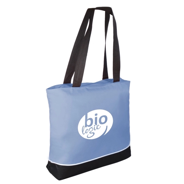 Polyester shoulder tote bag with zippered main compartment and 29" handles.... from ASI 40544 Binaco / Binaline