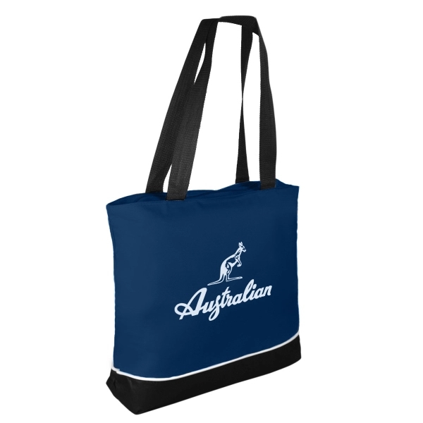 Polyester shoulder tote bag with zippered main compartment and 29" handles.... from ASI 40544 Binaco / Binaline