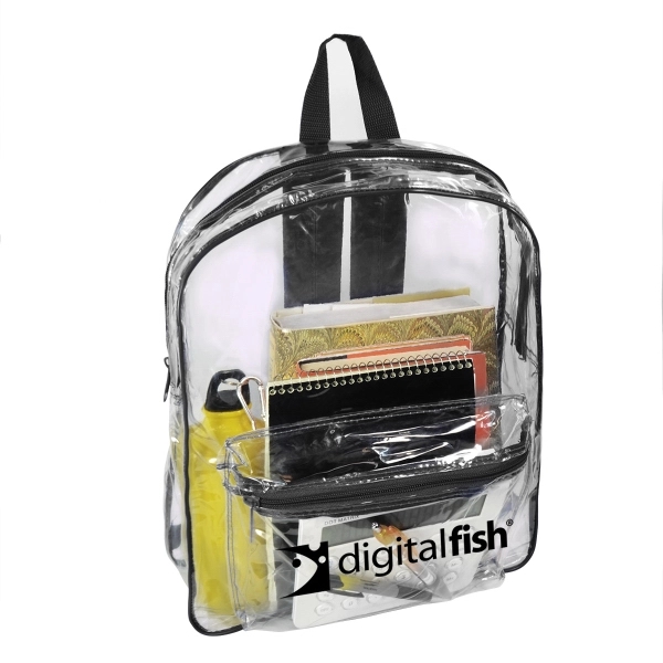Clear 0.3 MM PVC backpack with trim.... from ASI 40544 Binaco / Binaline