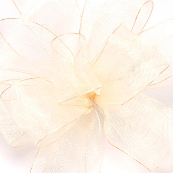 Wired sheer ribbon, 1 1/2" x 100 yds. Blank.... from ASI 92480 Uniflex / U F