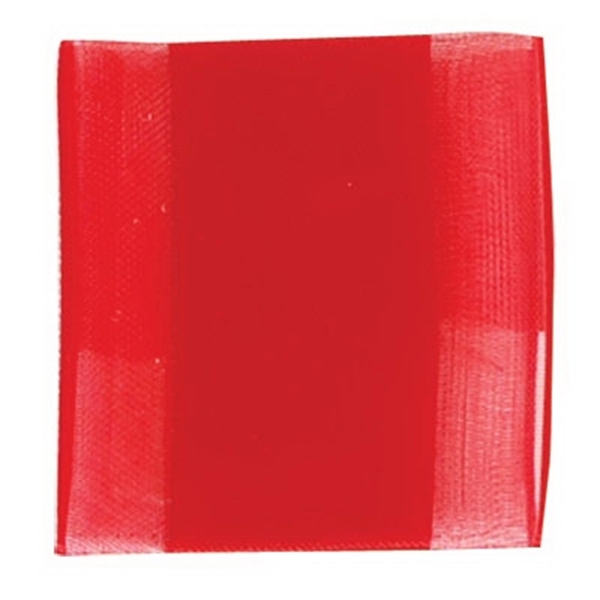 Ribbon with sheer base and thick satin stripe down the middle.... from ASI 92480 Uniflex / U F