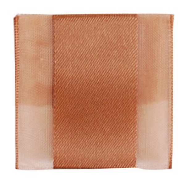 Ribbon with sheer base and thick satin stripe down the middle.... from ASI 92480 Uniflex / U F