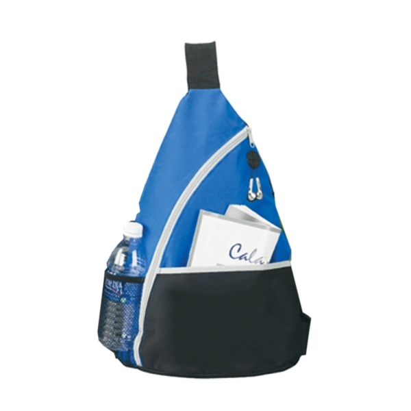 Backpack with open pocket and adjustable shoulder strap.... from ASI 41511 Brainchild USA Inc / BrainChild Gift Club