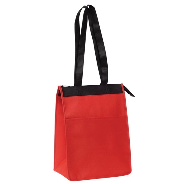 Medium sized lunch bag. Features foil layerd insulation with zipper closure,... from ASI 41511 Brainchild USA Inc / BrainChild Gift Club