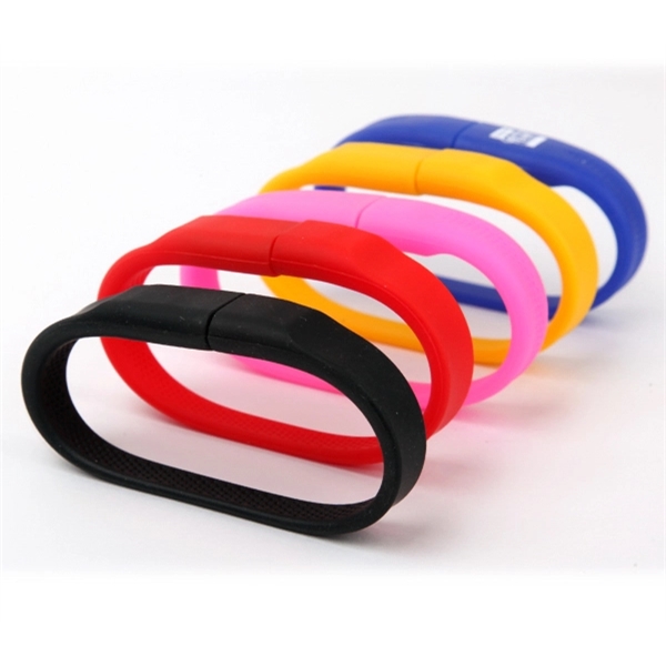 Easy-to-use silicone wristband USB 2.0 flash drive in several memory capacities... from ASI 37218 Athena Promo (tm)