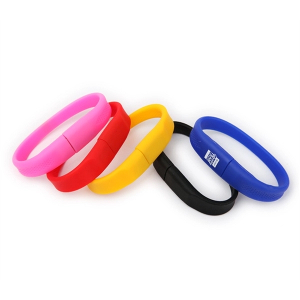 Easy-to-use silicone wristband USB 2.0 flash drive in several memory capacities... from ASI 37218 Athena Promo (tm)