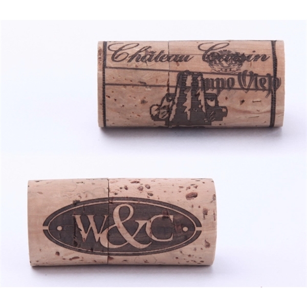 Cork shaped USB flash drive 2.0 with Free laser engraving on... from ASI 37218 Athena Promo (tm)