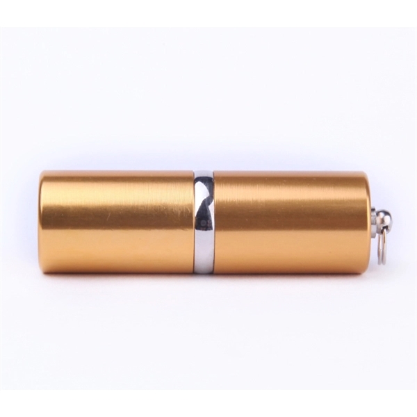 Metal USB flash drive shaped like a tube of lipstick with... from ASI 37218 Athena Promo (tm)