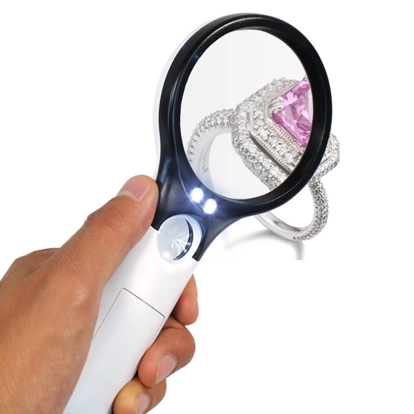 Portable magnifier with 2 lens and 3 LED lights.... from ASI 40544 Binaco / Binaline