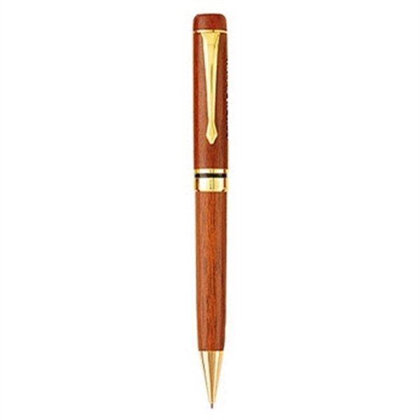 Genuine rosewood mechanical pencil with gold plated brass trim and customization.... from ASI 90859 Tempo Industries Inc / Tempoline TimeNet