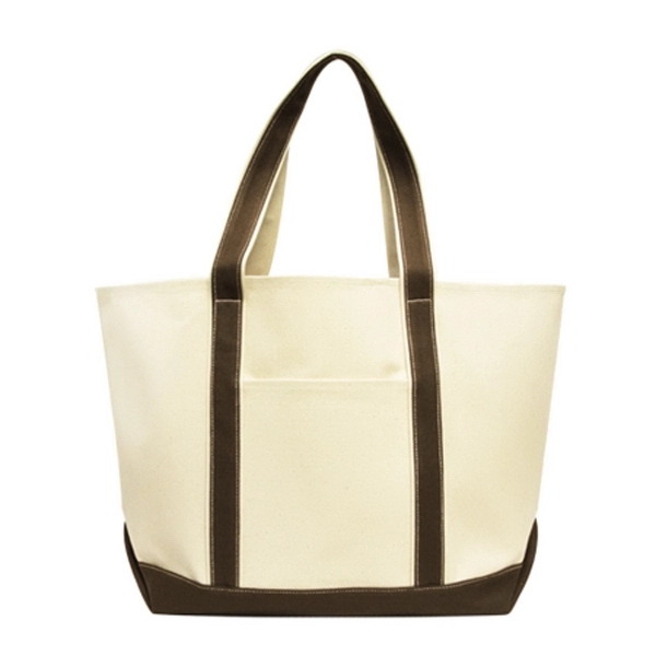 Cotton canvas tote bag with front slip pocket. 24 inch handles.... from ASI 41511 Brainchild USA Inc / BrainChild Gift Club