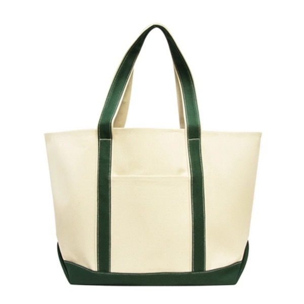 Cotton canvas tote bag with front slip pocket. 24 inch handles.... from ASI 41511 Brainchild USA Inc / BrainChild Gift Club