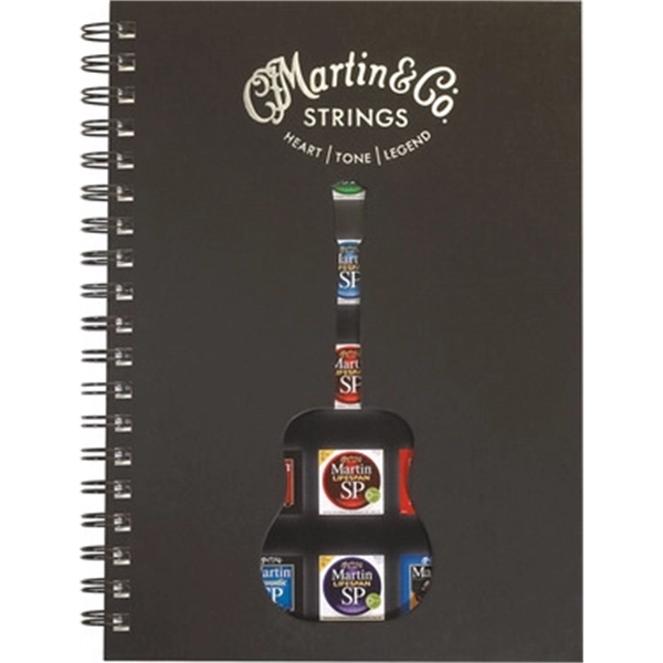 7" x 10" notebook with die-cut window, full-color insert, 100 sheets... from ASI 91340 Journalbooks/Timeplanner Calendars