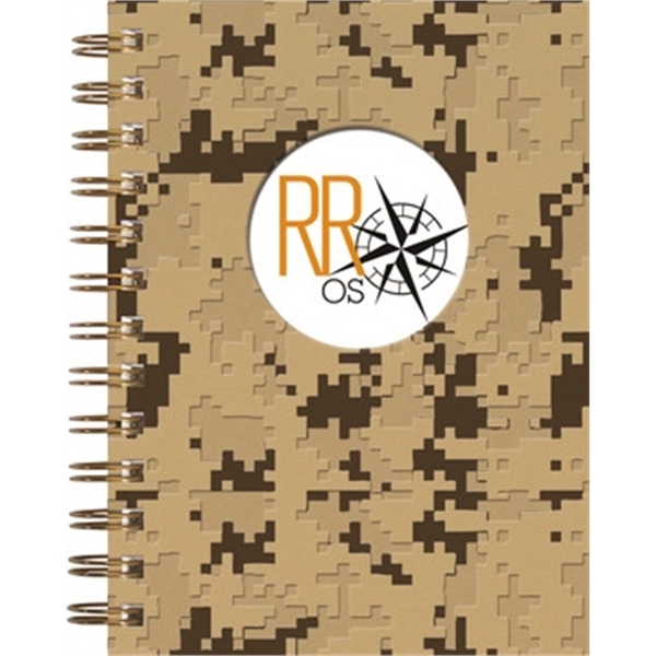 5" x 7" note pad with die-cut window, full-color insert, foil... from ASI 91340 Journalbooks/Timeplanner Calendars