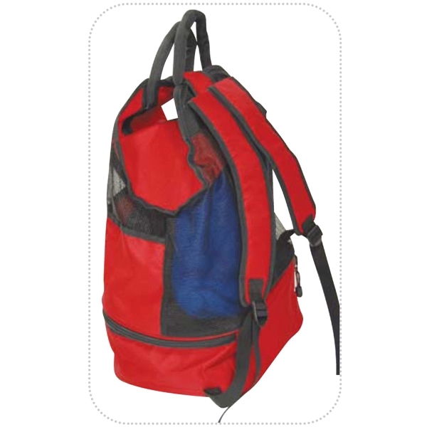 Beach backpack with cooler made of 600 denier ripstop polyester.... from ASI 34046 Allcasion Travelware Co