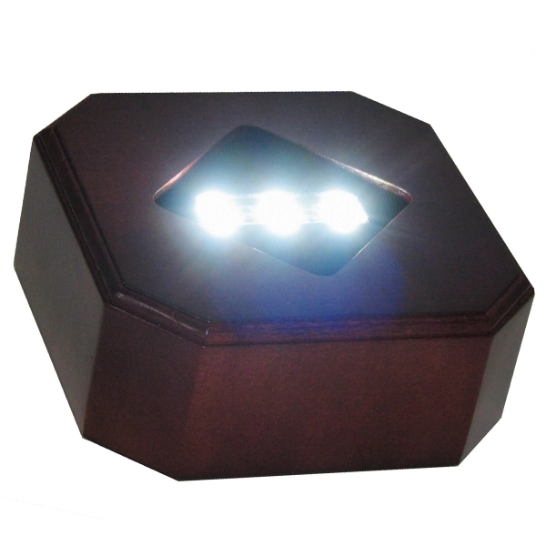 Wooden LED award base.... from ASI 88156 Solid Dimensions Inc / Solid Dimensions Line