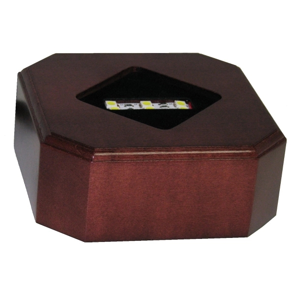 Wooden LED award base.... from ASI 88156 Solid Dimensions Inc / Solid Dimensions Line