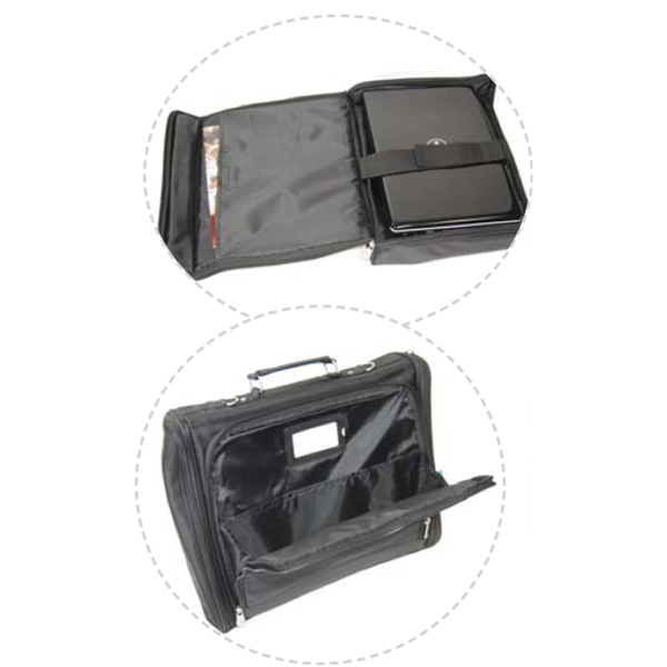 TSA friendly laptop bag made of 1680 denier polyester. Fits most... from ASI 34046 Allcasion Travelware Co