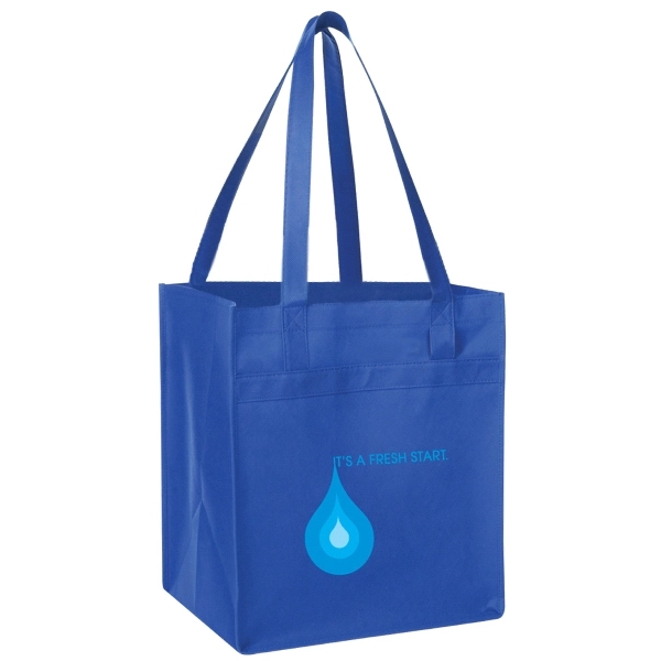 100gm non-woven polypropylene tote bag with bottom covered board to give... from ASI 40544 Binaco / Binaline