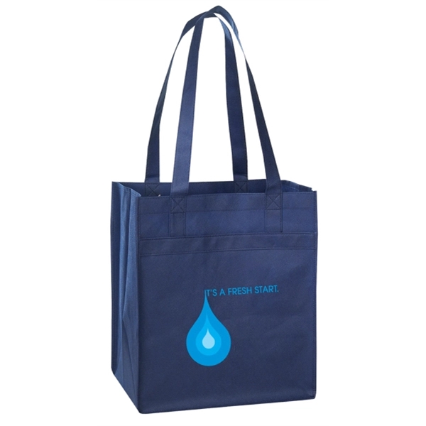 100gm non-woven polypropylene tote bag with bottom covered board to give... from ASI 40544 Binaco / Binaline