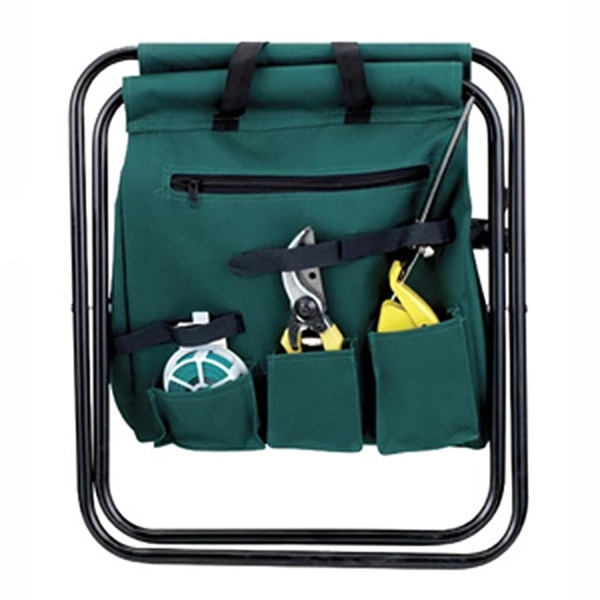 Foldable gardening stool with exterior pockets with 7 tools.... from ASI 40544 Binaco / Binaline