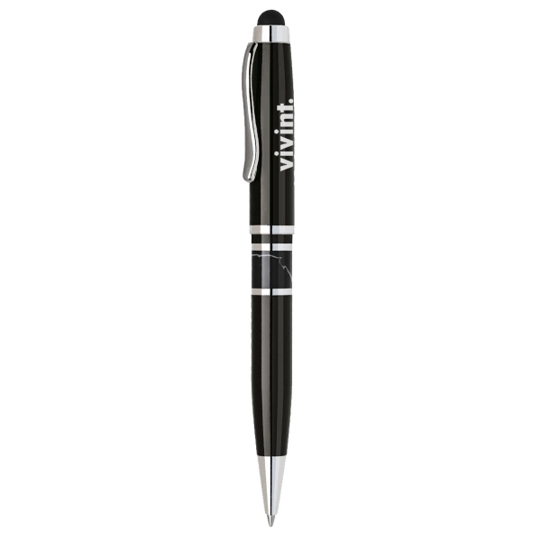 Brass twist ballpoint pen with touchscreen stylus.... from ASI 31517 Admart Products / Admart Line