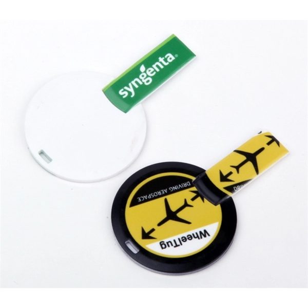 Small, round, disc-shaped USB 2.0 flash drive measuring 1.69 inches in... from ASI 37218 Athena Promo (tm)
