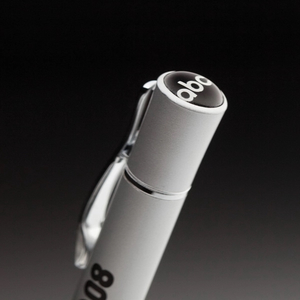 Twist action mechanism ballpoint pen with chrome clip, trims and Epoxy... from ASI 41511 Brainchild USA Inc / BrainChild Gift Club