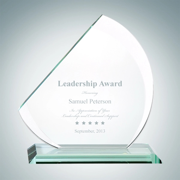 Reach for the Sky award made of jade glass and available... from ASI 47791 Best Deal Awards