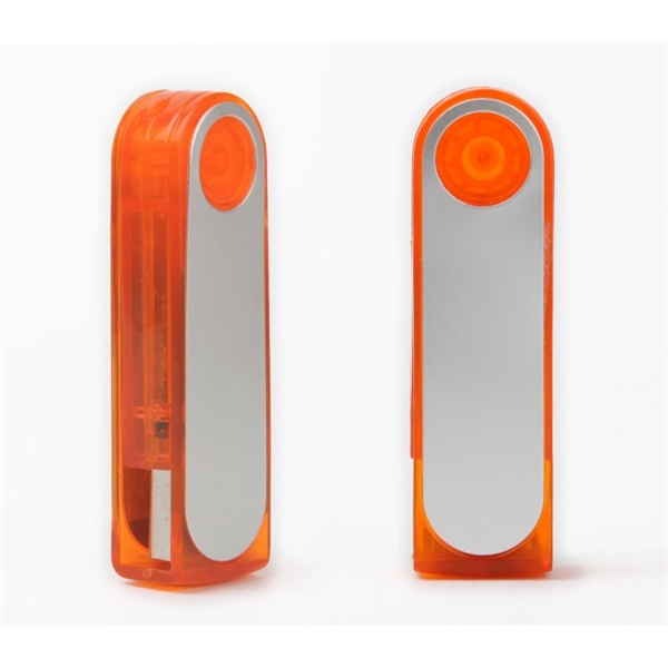 2.0 USB flash drive with a translucent swivel featuring a silver... from ASI 37218 Athena Promo (tm)