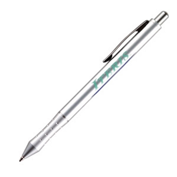 Solid brass push-action ballpoint pen featuring a stylish chrome grip.... from ASI 40544 Binaco / Binaline