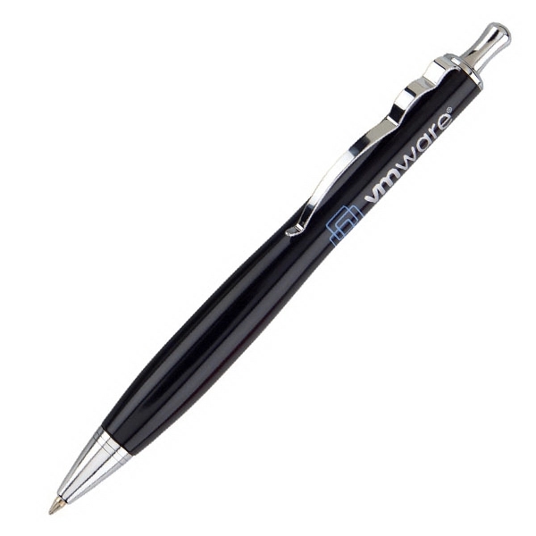 Solid brass construction push-action ballpoint pen.... from ASI 40544 Binaco / Binaline