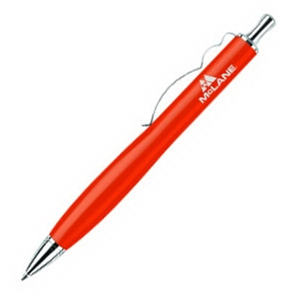 Solid brass construction push-action ballpoint pen.... from ASI 40544 Binaco / Binaline