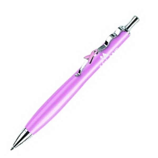 Solid brass construction push-action ballpoint pen.... from ASI 40544 Binaco / Binaline