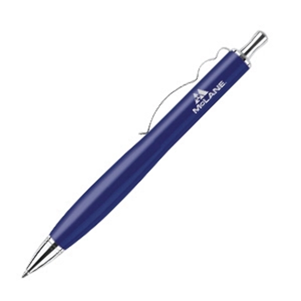 Solid brass construction push-action ballpoint pen.... from ASI 40544 Binaco / Binaline