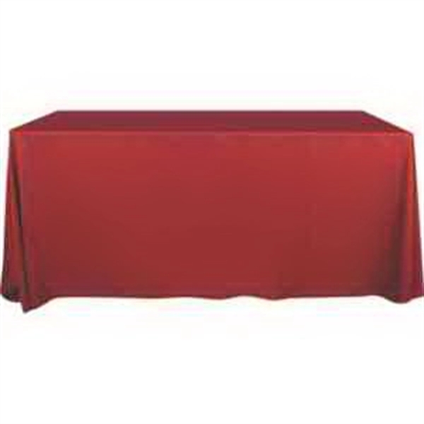 60" x 156" polyester poplin four-sided draped 8' table cover.... from ASI 36558 Aprons, Etc.