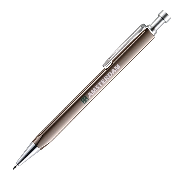 Push-action ballpoint pen that features a 3-sided barrel.... from ASI 40544 Binaco / Binaline